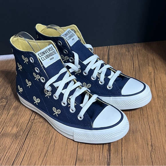 Converse CTAS Hi Top Clubhouse Sneakers M6.5 W8.5 Obsidian Blue/Trailhead Gold - Picture 6 of 12